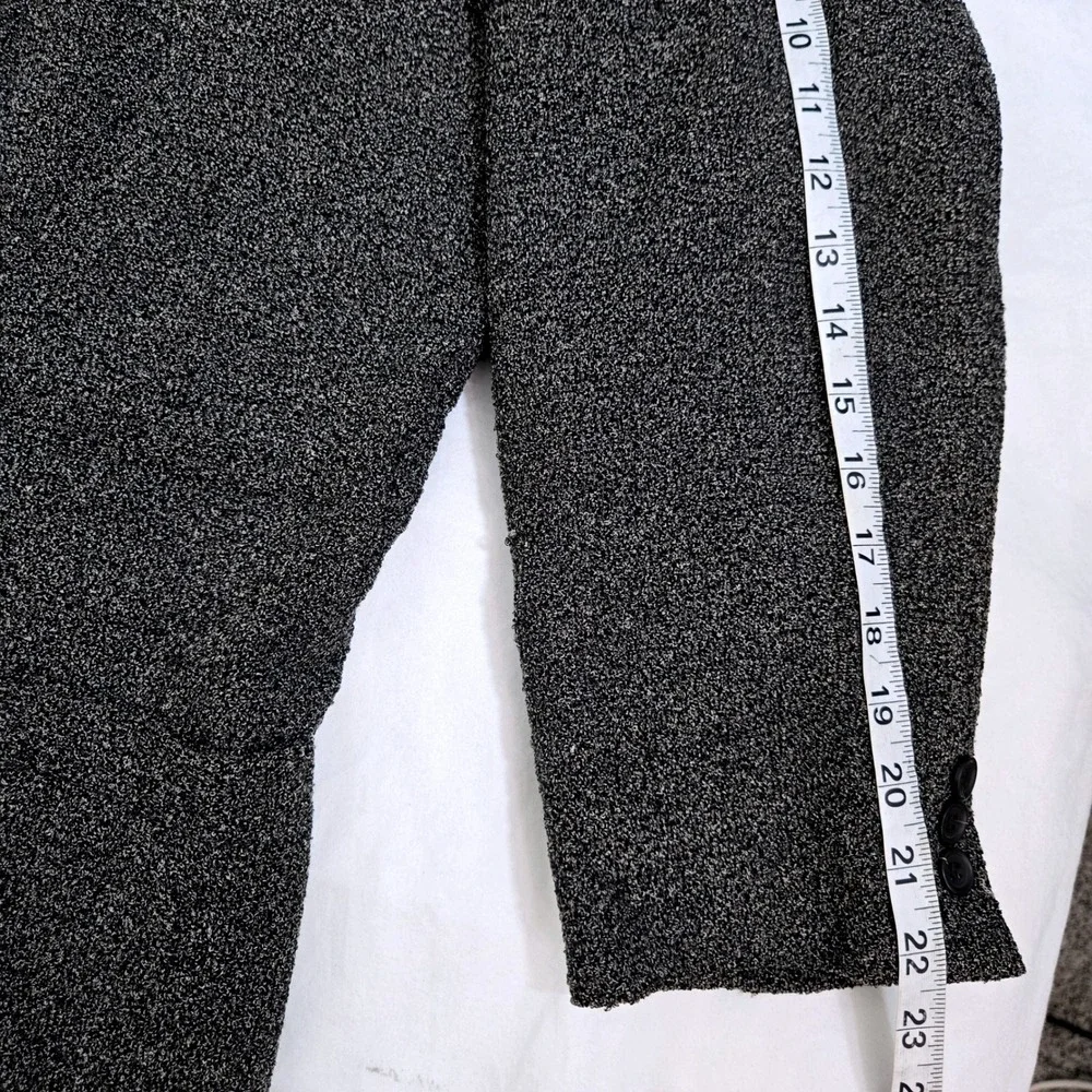 Vintage Jhane Barnes Mens Blazer 40 Gray Textured Tencel 3 Button Woven In Japan
